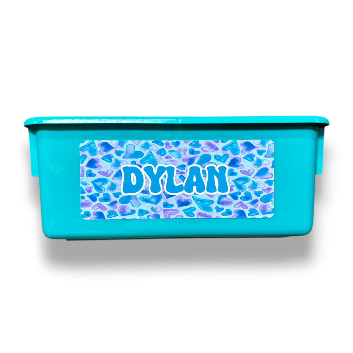 Watercolor Hearts Storage Tub - Bee Bee Designs