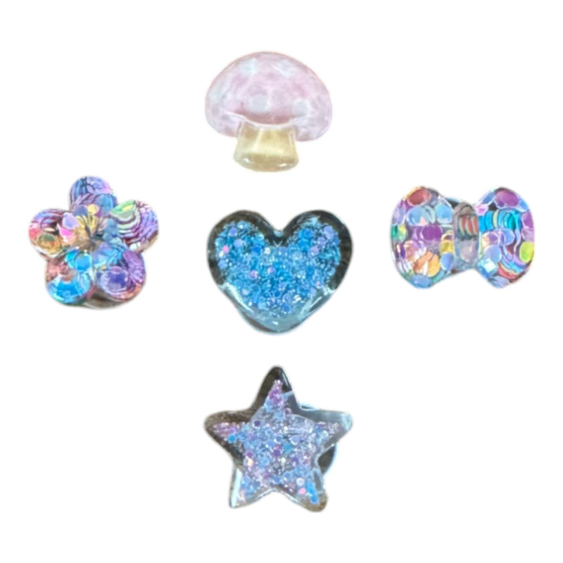 Colorful Shimmery Shoe Charm