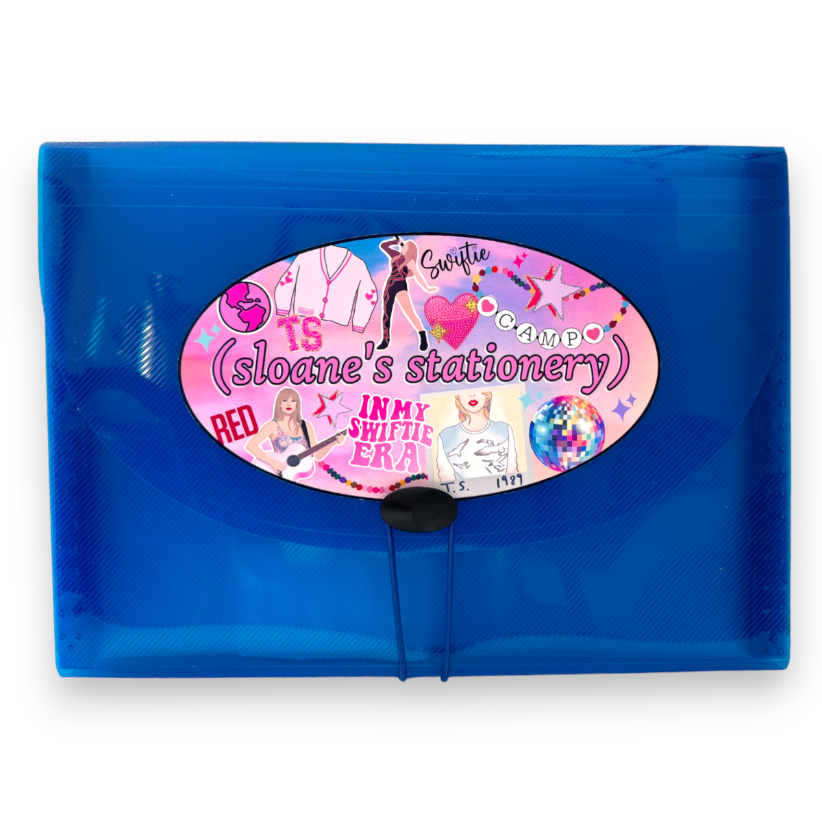 Cruel Summer Taylor Swift 7-Pocket File – 7-pocket camp letter organizer for stationery and stamps by Bee Bee Designs