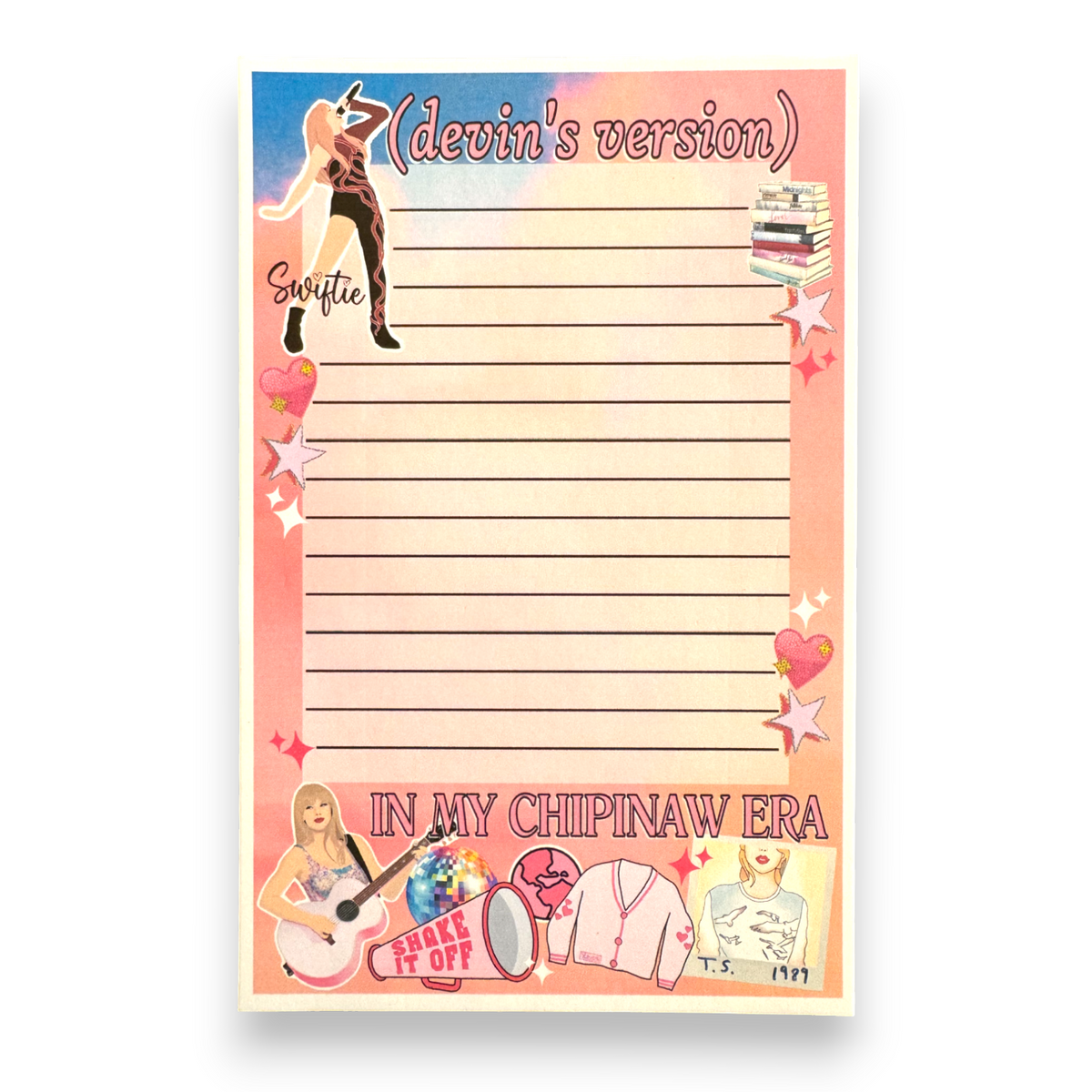 Cruel Summer Taylor Swift Lined Notecards Camp Notecards – letters FROM camp notecards (8 cards + 8 envelopes) for sleepaway/overnight camp by Bee Bee Designs