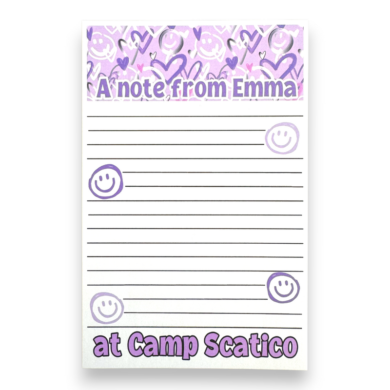 Graffiti Love Smiles Lined Notecards