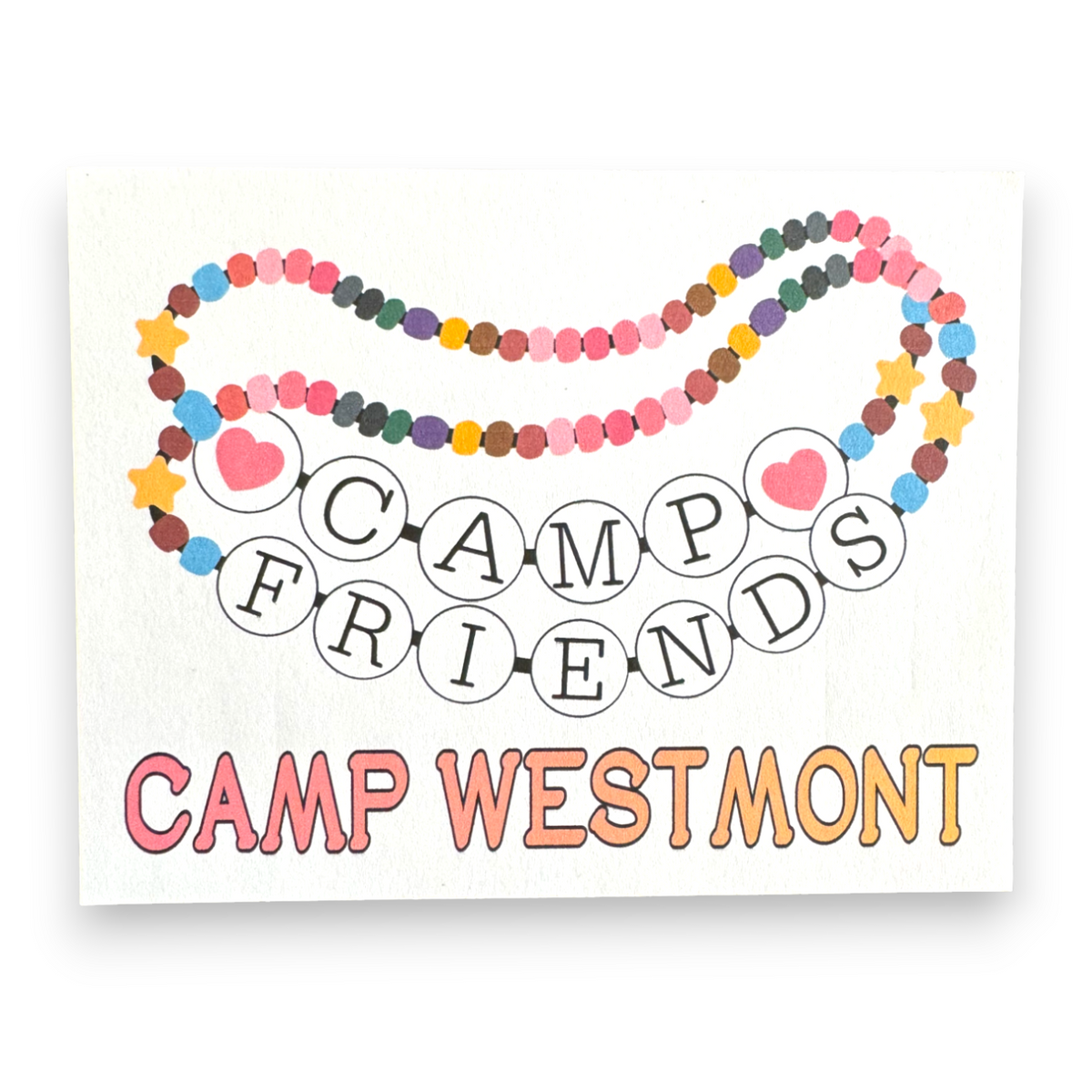 Friendship Bracelets Notecards Camp Notecards – letters FROM camp notecards (8 cards + 8 envelopes) for sleepaway/overnight camp by Bee Bee Designs