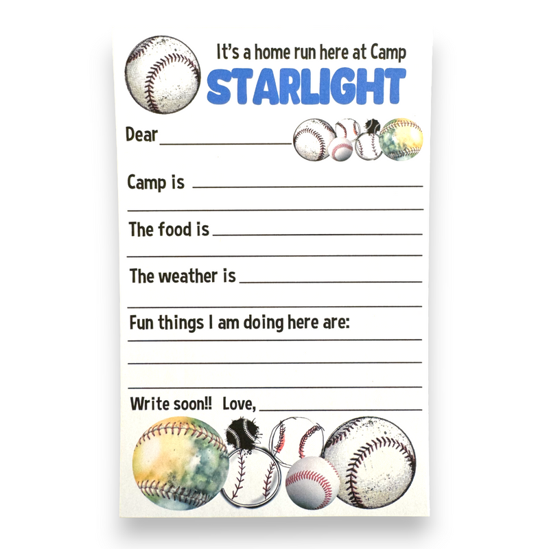 Baseball Fill-in Notecards
