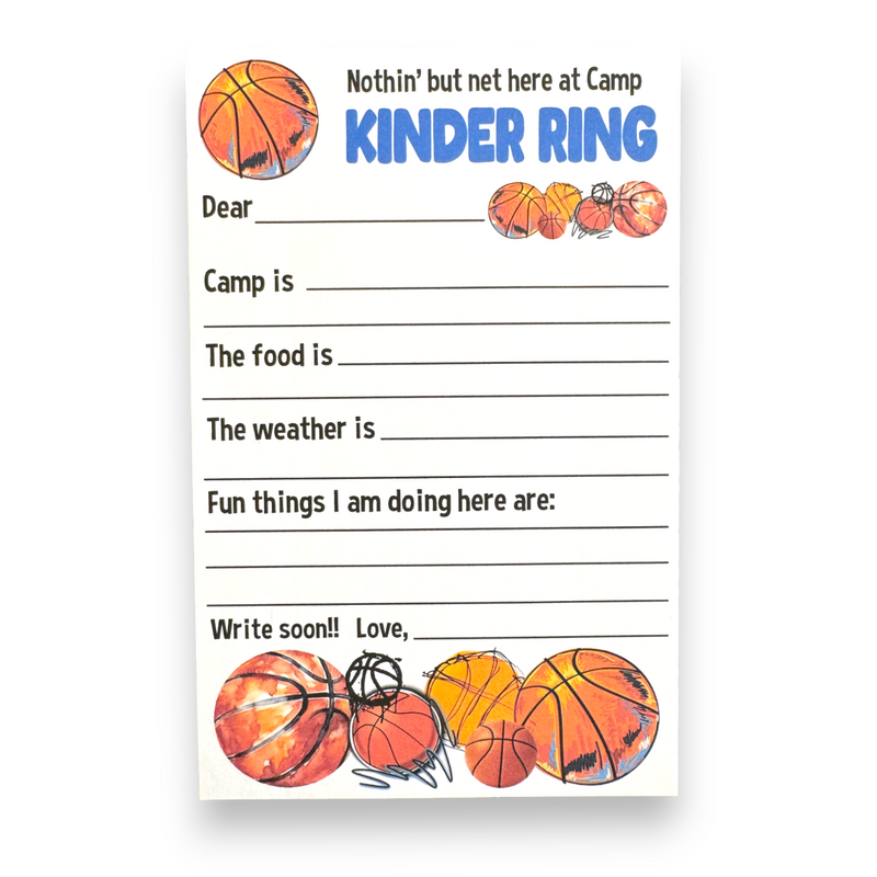 Basketball Fill-In Notecards