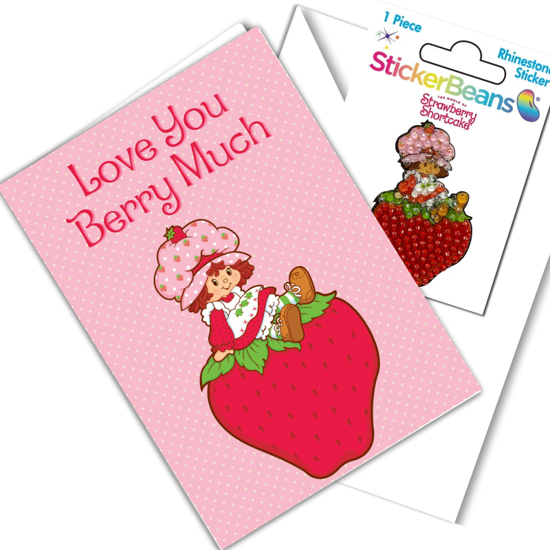 Love You Berry Much Stickerbean Card