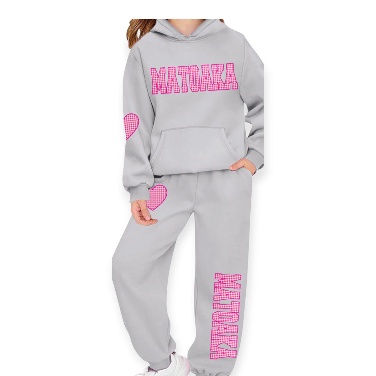 Gingham Heart Camp Set