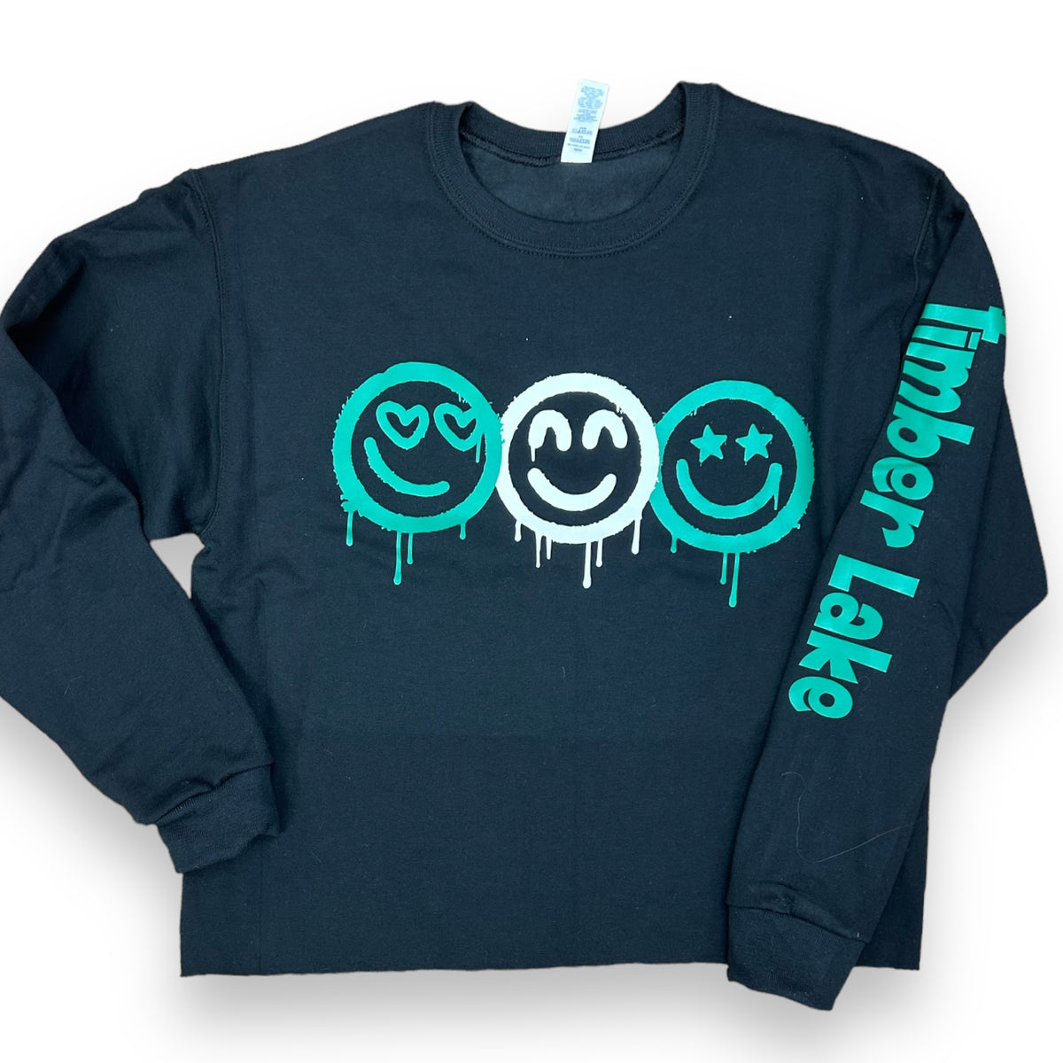 Dripping Smileys Crewneck Sweatshirt - Bee Bee Designs
