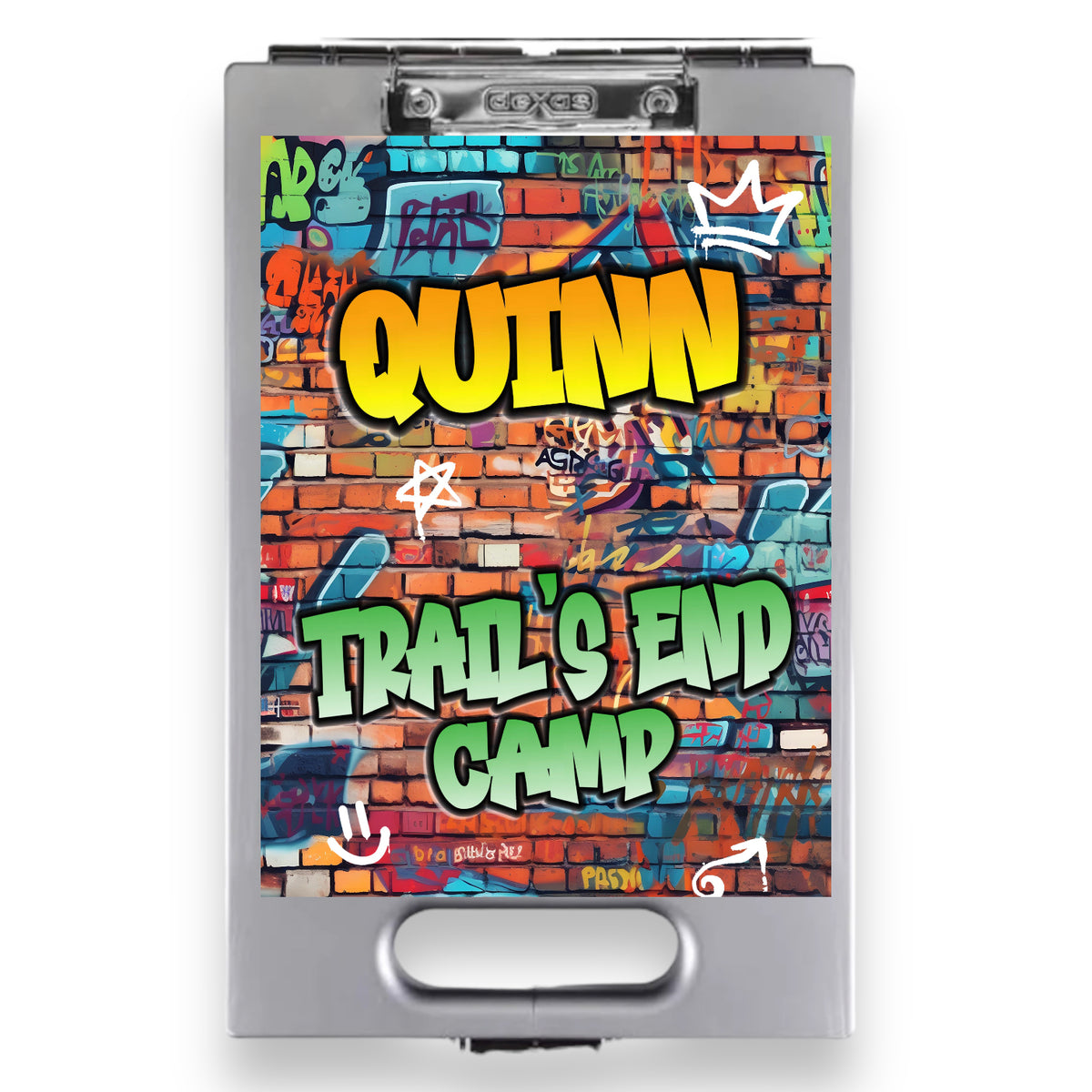 Graffiti All Day Storage Clipboard – storage clipboard for writing camp letters at sleepaway or overnight camp by Bee Bee Designs