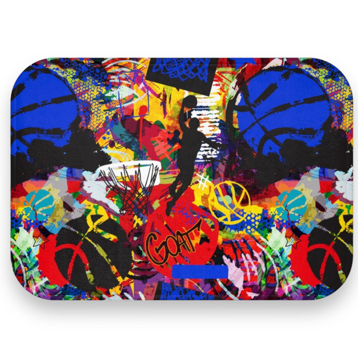 Basketball Graffiti Mat – Soft, Washable, Camp-Ready