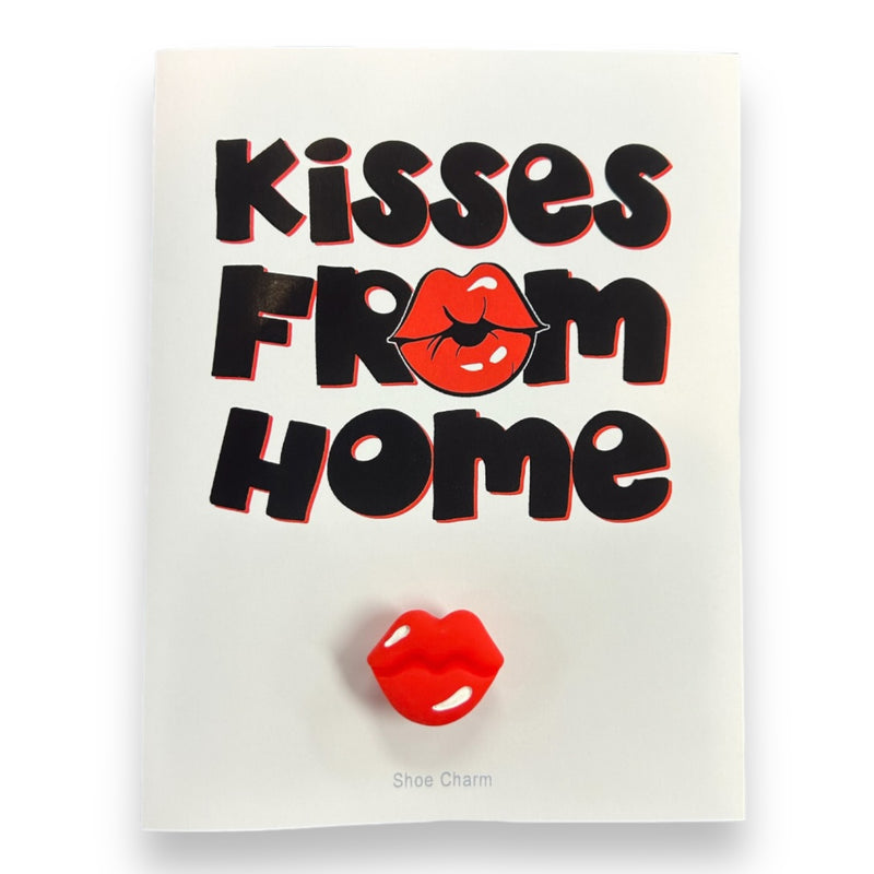Kisses Card with Lips Jibbitz Included