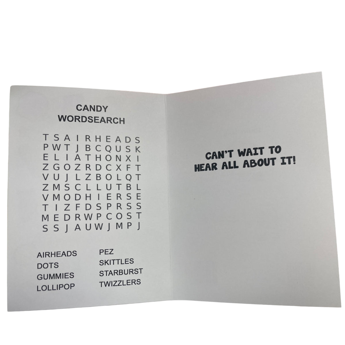 Hope Your're Having a Sweet Summer Word Search Card - Bee Bee Designs