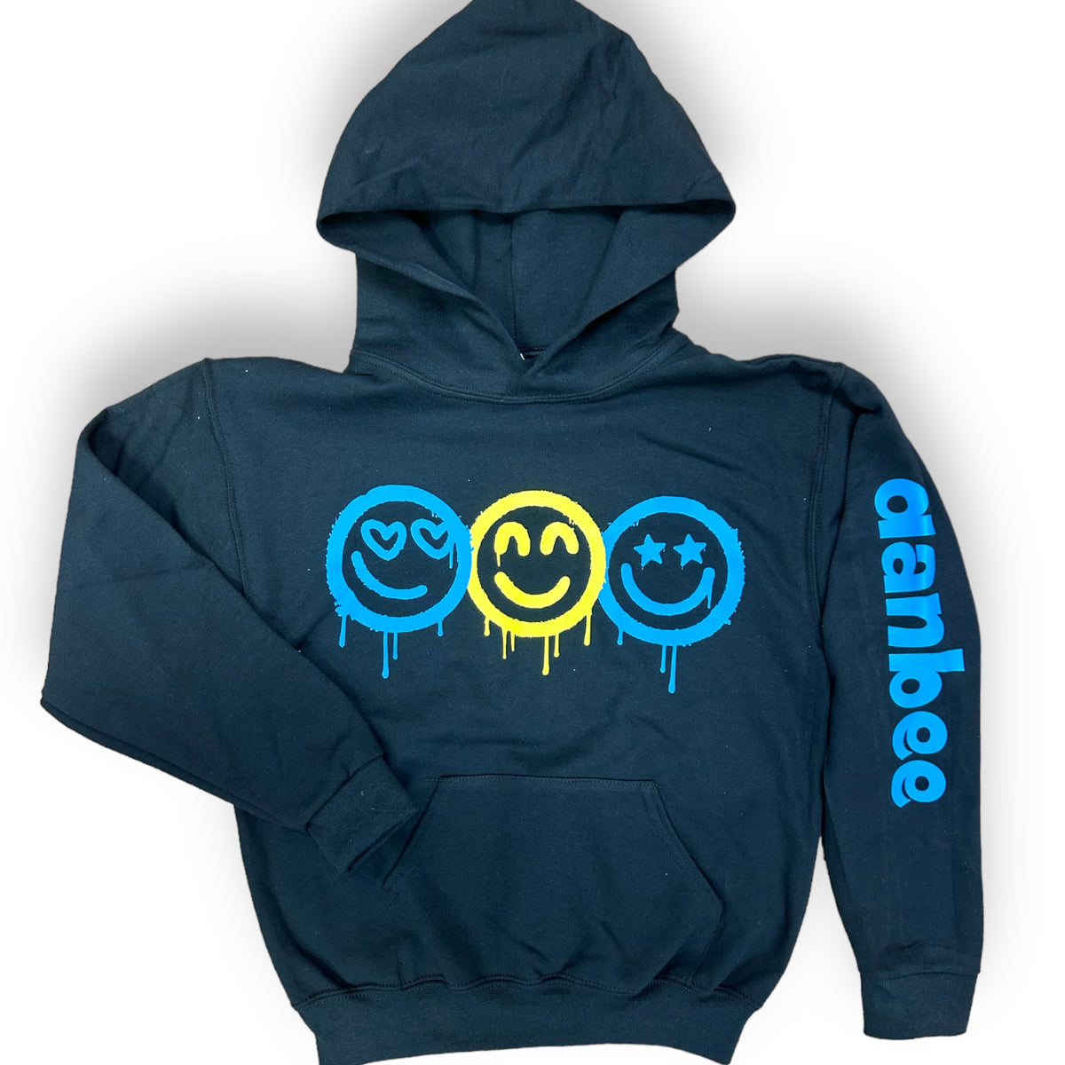 Dripping Smileys Hoodie Sweatshirt - Bee Bee Designs