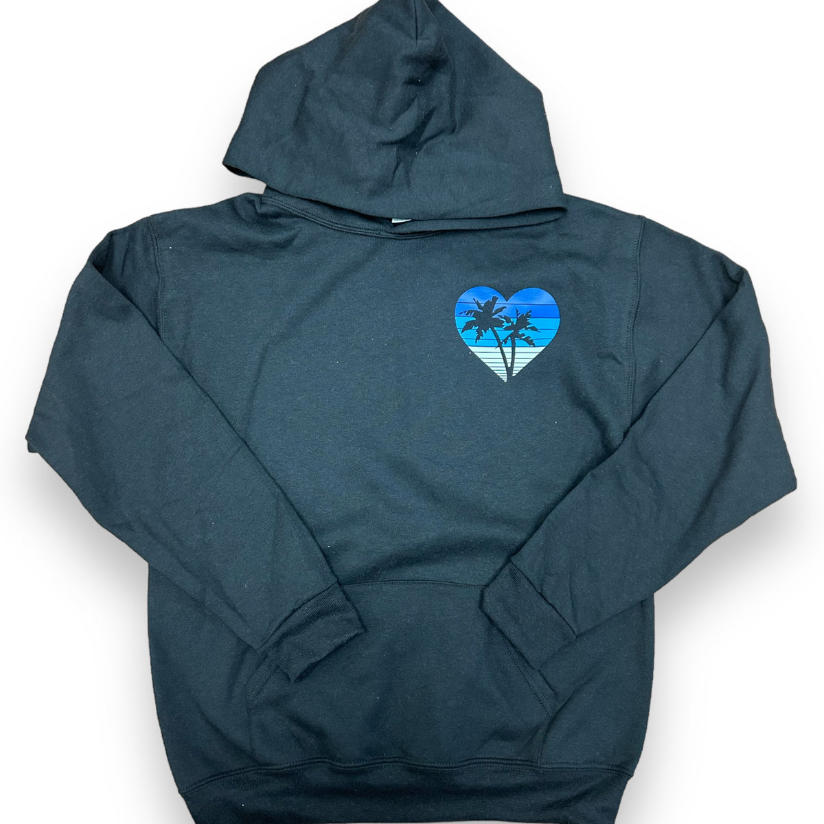 Ombre Heart and Palm Trees Sweatshirt - Bee Bee Designs