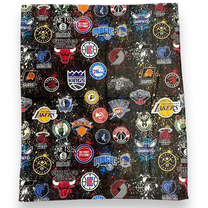 NBA Splatter Fuzzy Throw Blanket