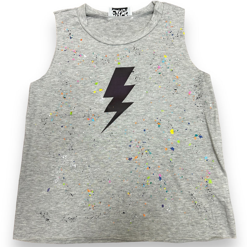 Gray Bolt Splatter Tank