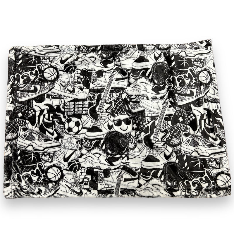Kicks by Sammy Kick it Fuzzy Pillowcase