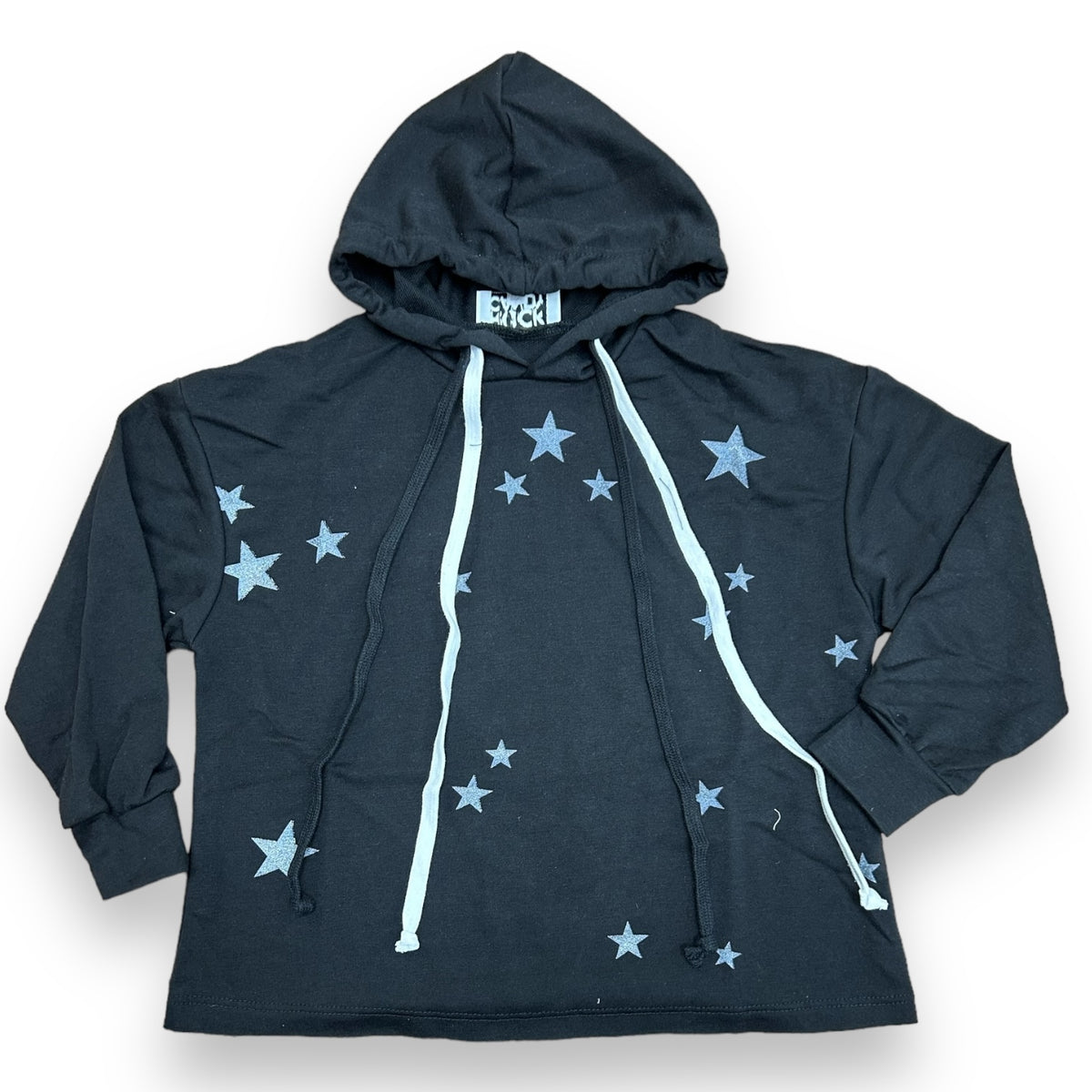 All Star Black Double Laced Hoodie - Bee Bee Designs