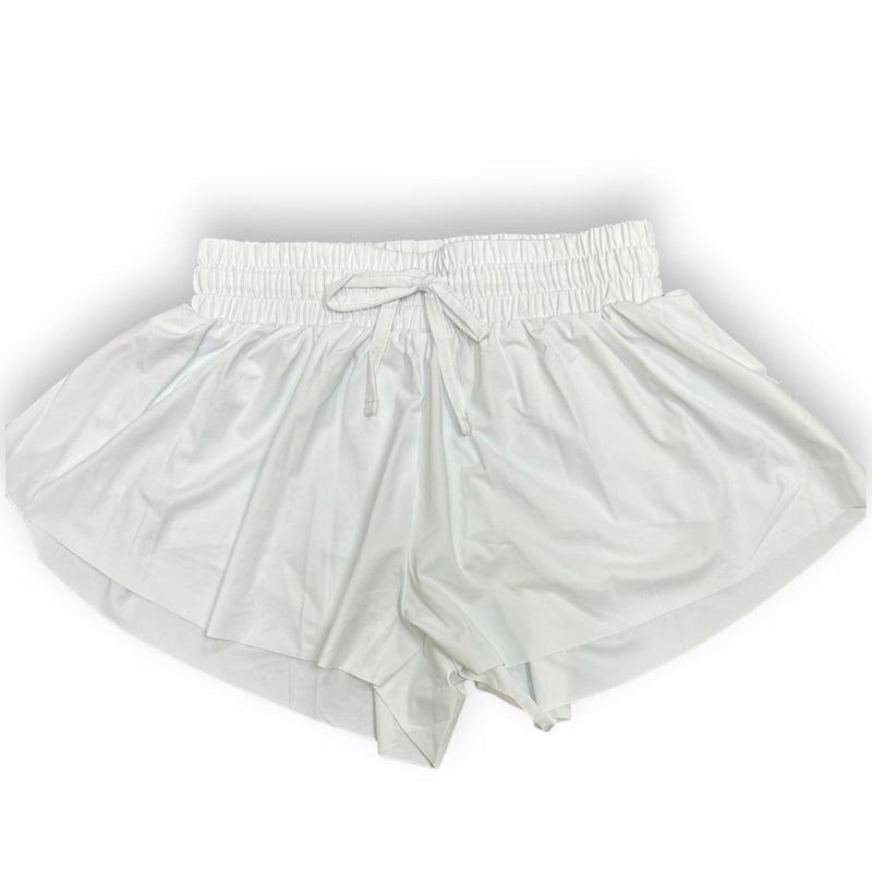 White Flyaway Short