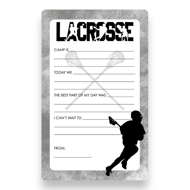 Lacrosse Fill-In Notepad