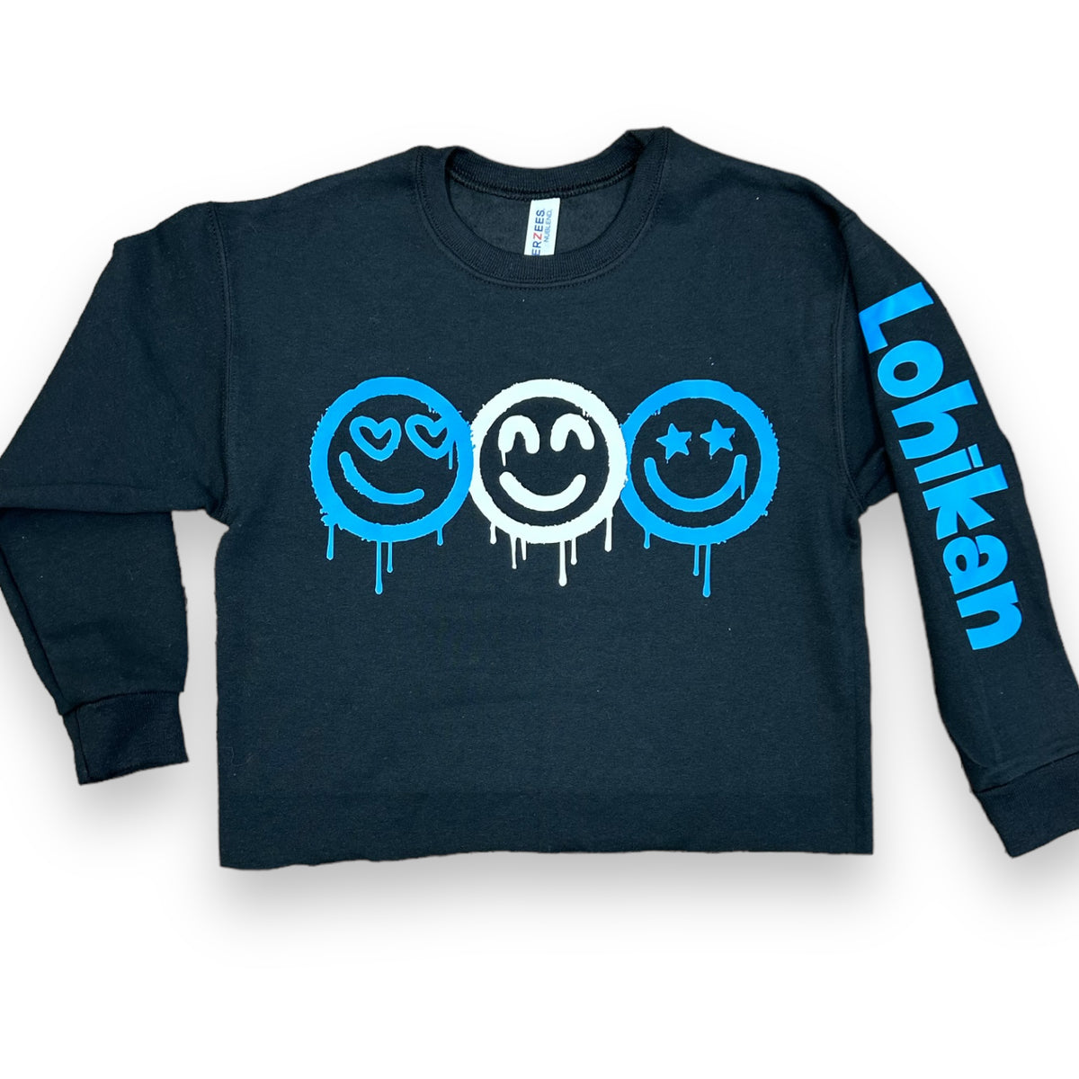 Dripping Smileys Crewneck Sweatshirt - Bee Bee Designs