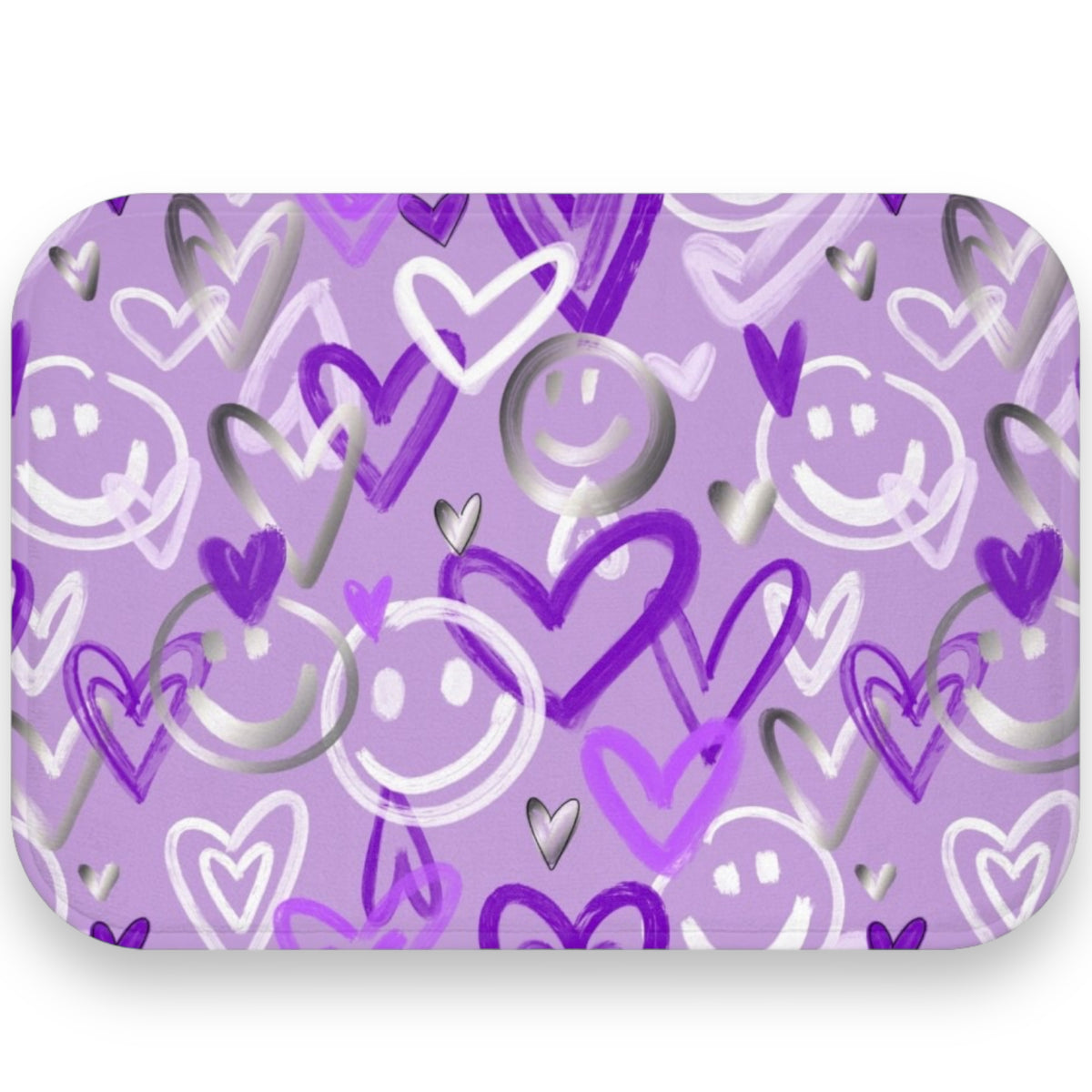Graffiti Love Smiles Mat – Soft, Washable, Camp-Ready