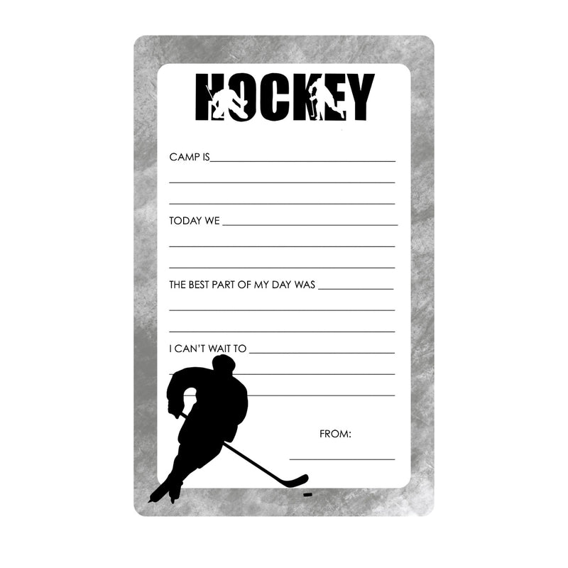 Hockey Fill-In Notepad