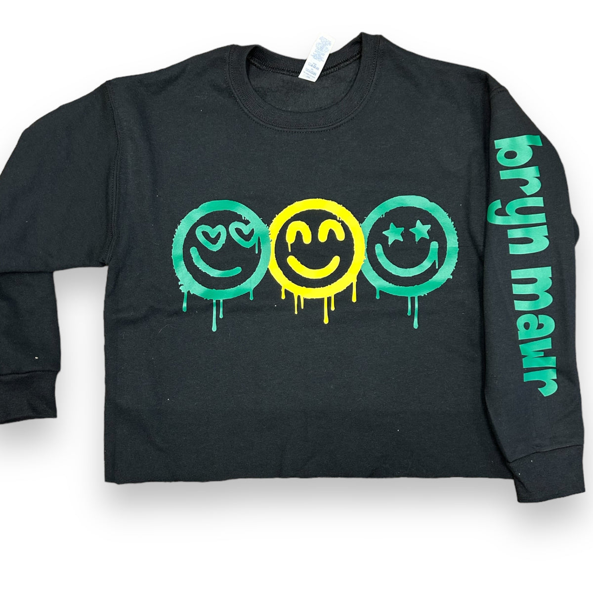 Dripping Smileys Crewneck Sweatshirt - Bee Bee Designs