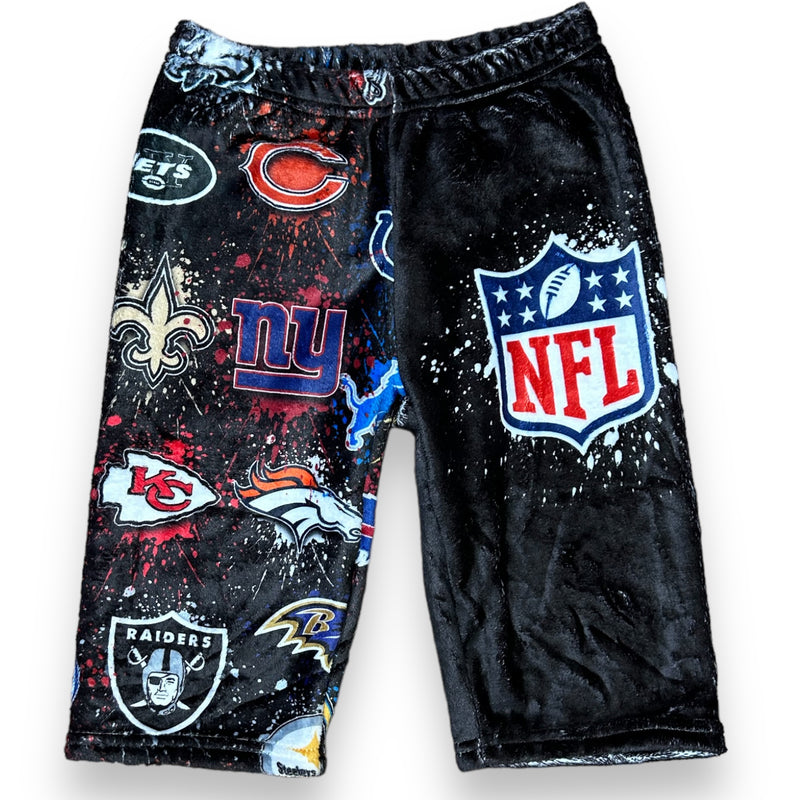 NFL Splatter Fuzzy Bermuda Shorts