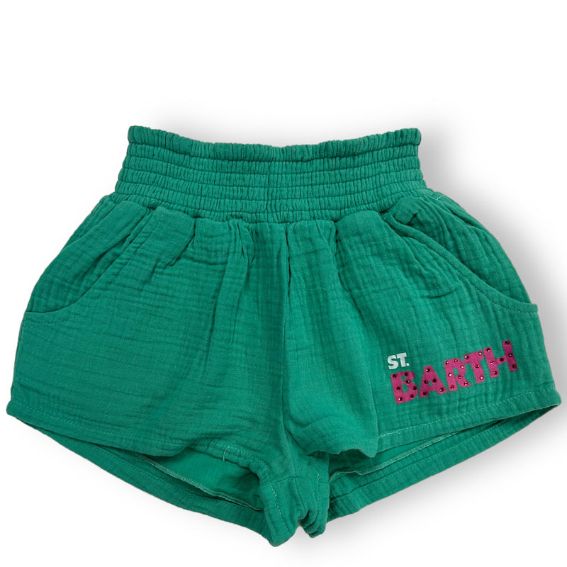 Jet Setter Green St. Barth Gauze Shorts