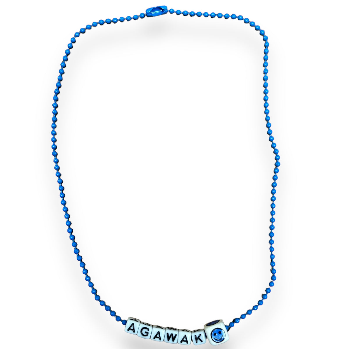 Smiley Camp Color Ball Chain Necklace - Bee Bee Designs