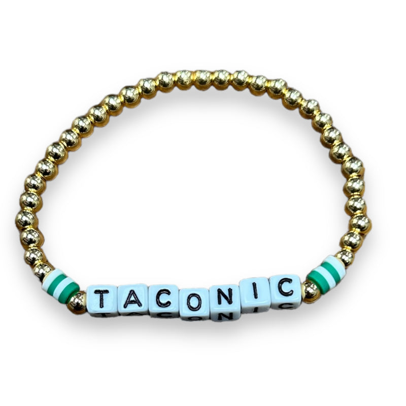 Stripey Bead Camp Gold Bracelet