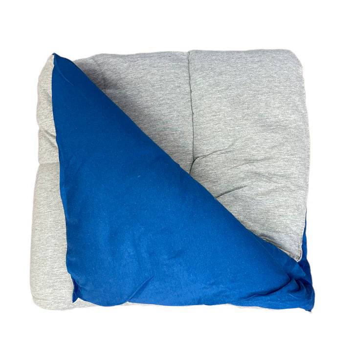 Royal Blue/ Gray Reversible Camp Comforter - Bee Bee Designs