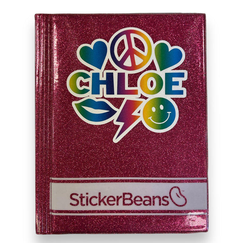 Tie Dye Glitter Collage Stickerbean Book