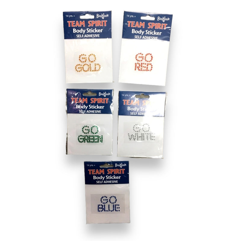 Color War Rhinestone Stickers