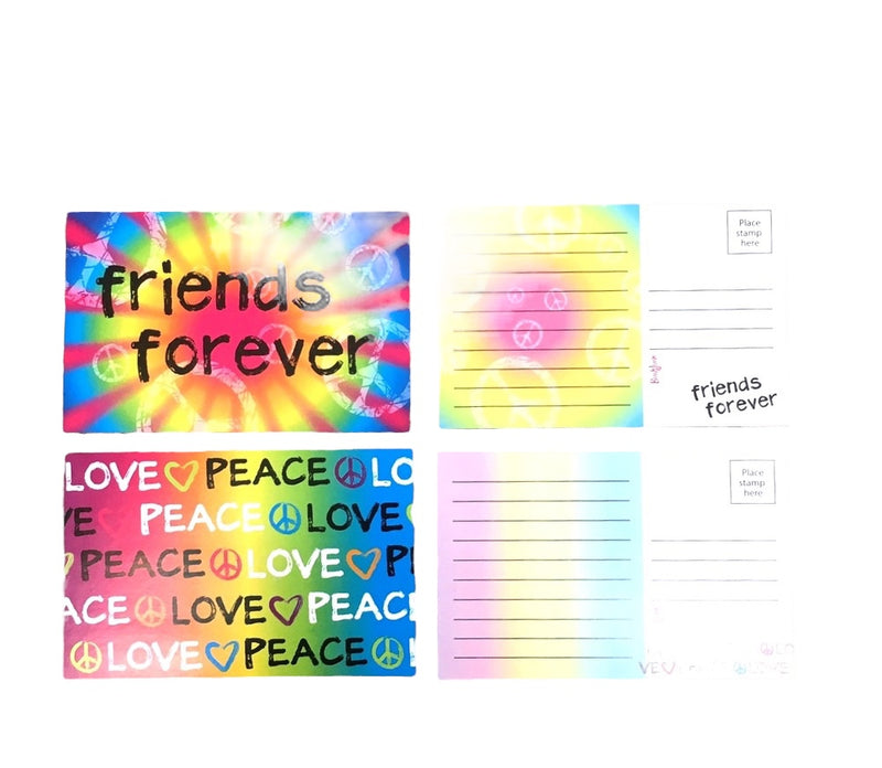 Peace and Love Postcards