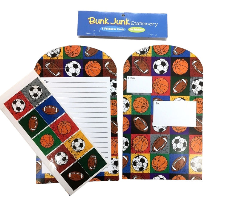 Sports Balls Foldover Cards