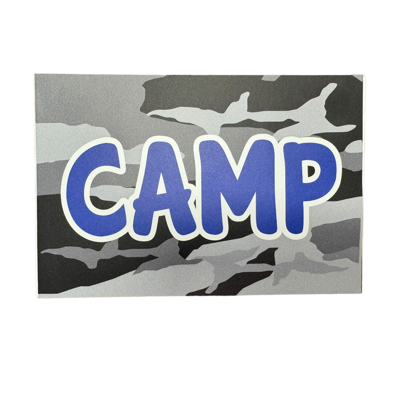 Camp Camo Removable Decal Postcard