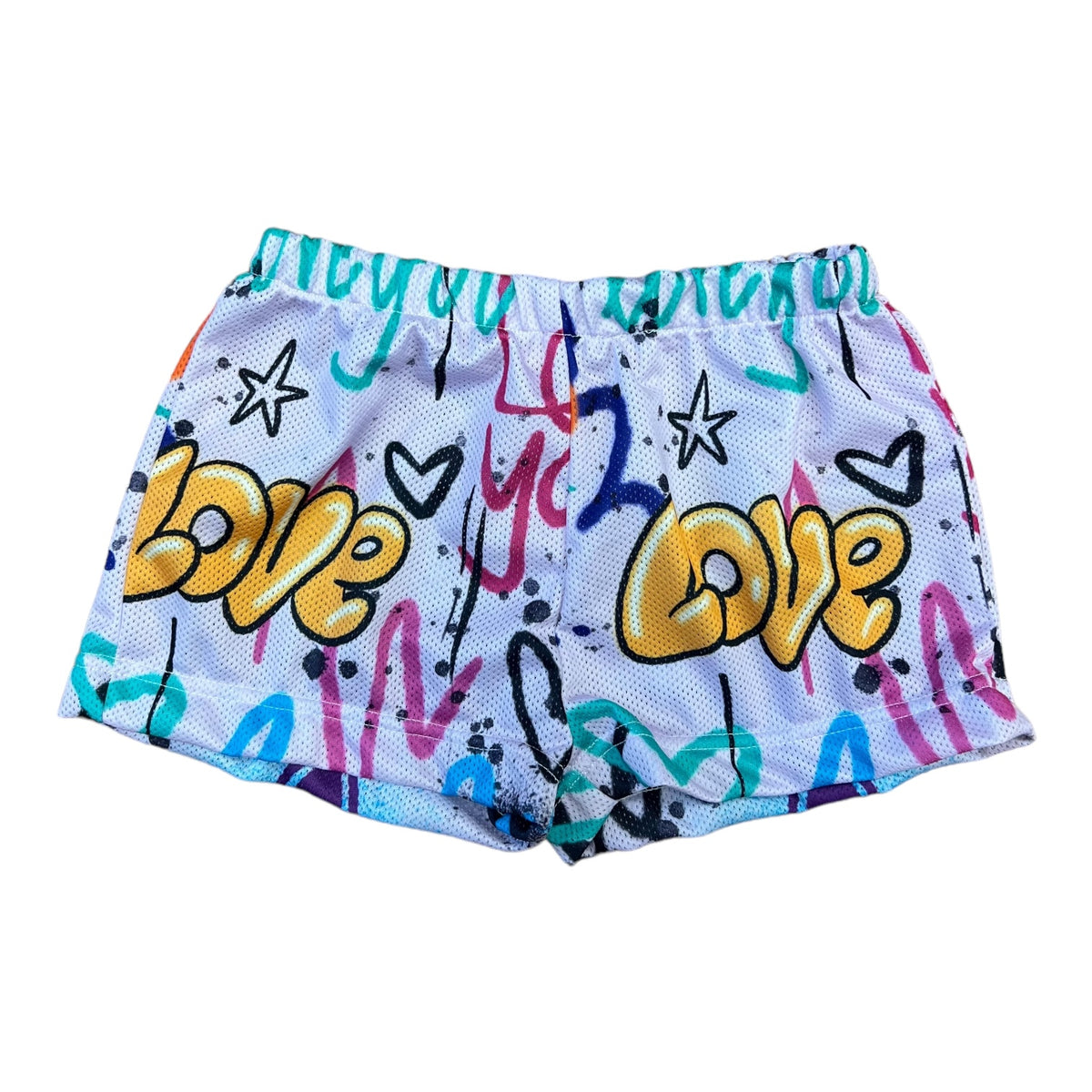 Love You Lots Mesh Shorts - Bee Bee Designs