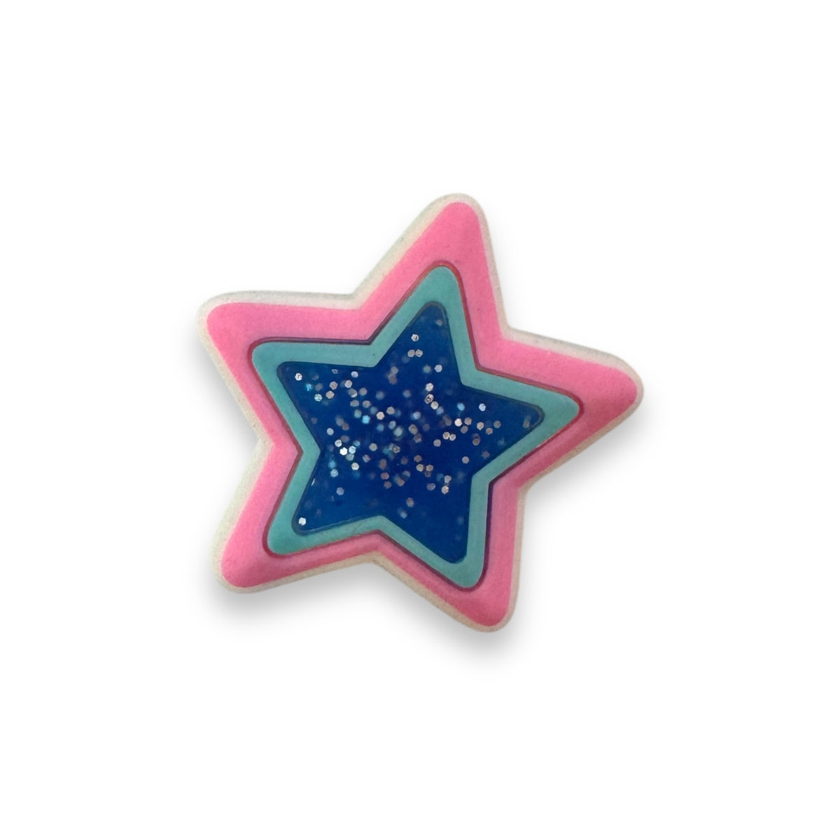 Glitter Star Shoe Charm - Bee Bee Designs