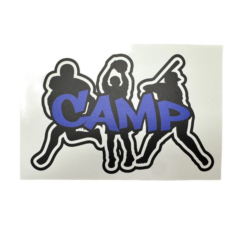 Camp Sports Removable Decal Postcard