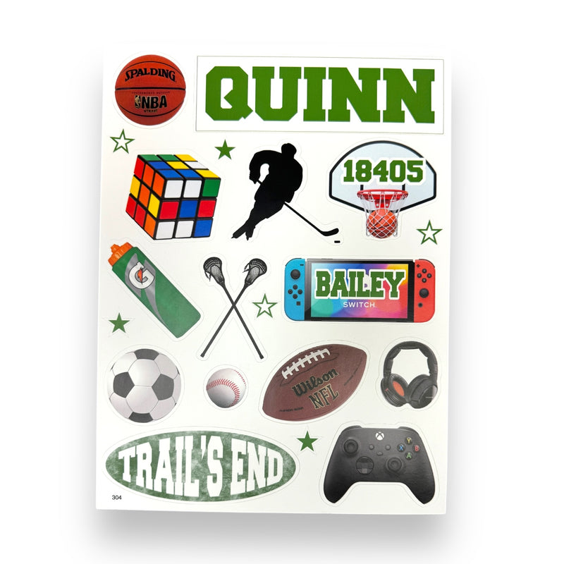 Customized Cool Gaming & Sports Cling it (304)