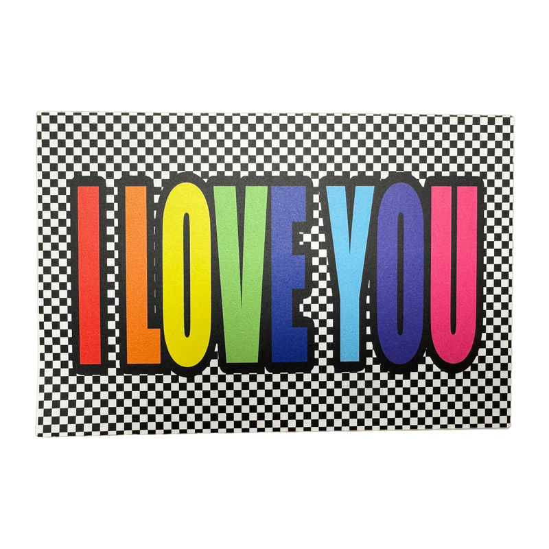 I Love You Removable Decal Postcard