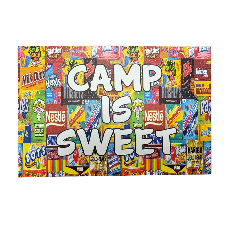 Camp Is Sweet Removable Decal Postcard