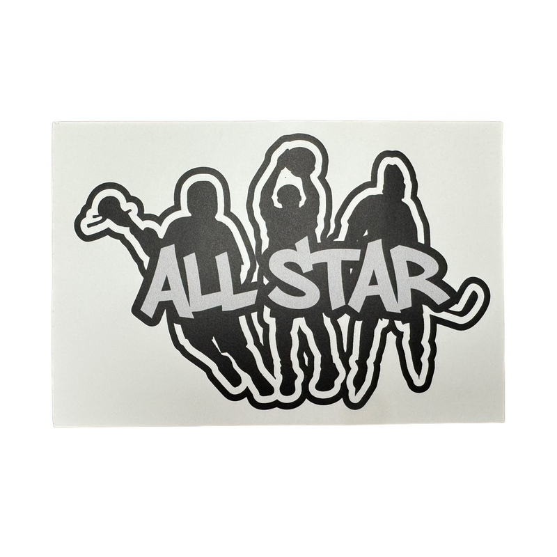 All Star Removable Decal Postcard