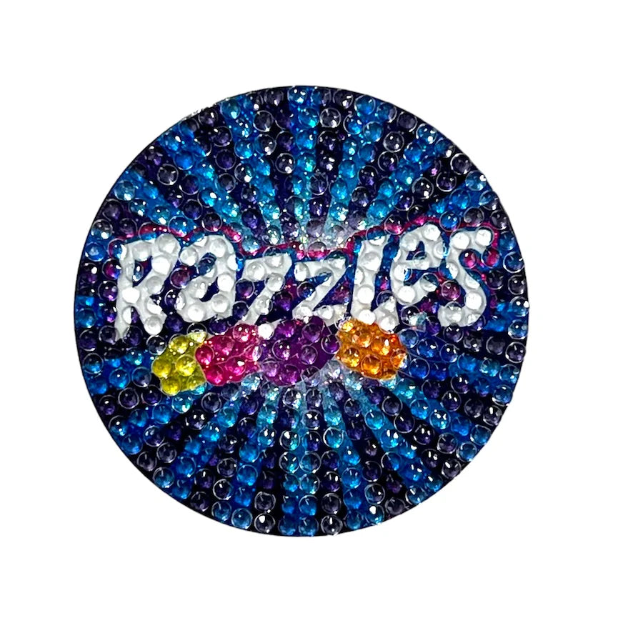 Razzles Stickerbean – collectible StickerBean for trading + decorating at sleepaway or overnight camp by Bee Bee Designs