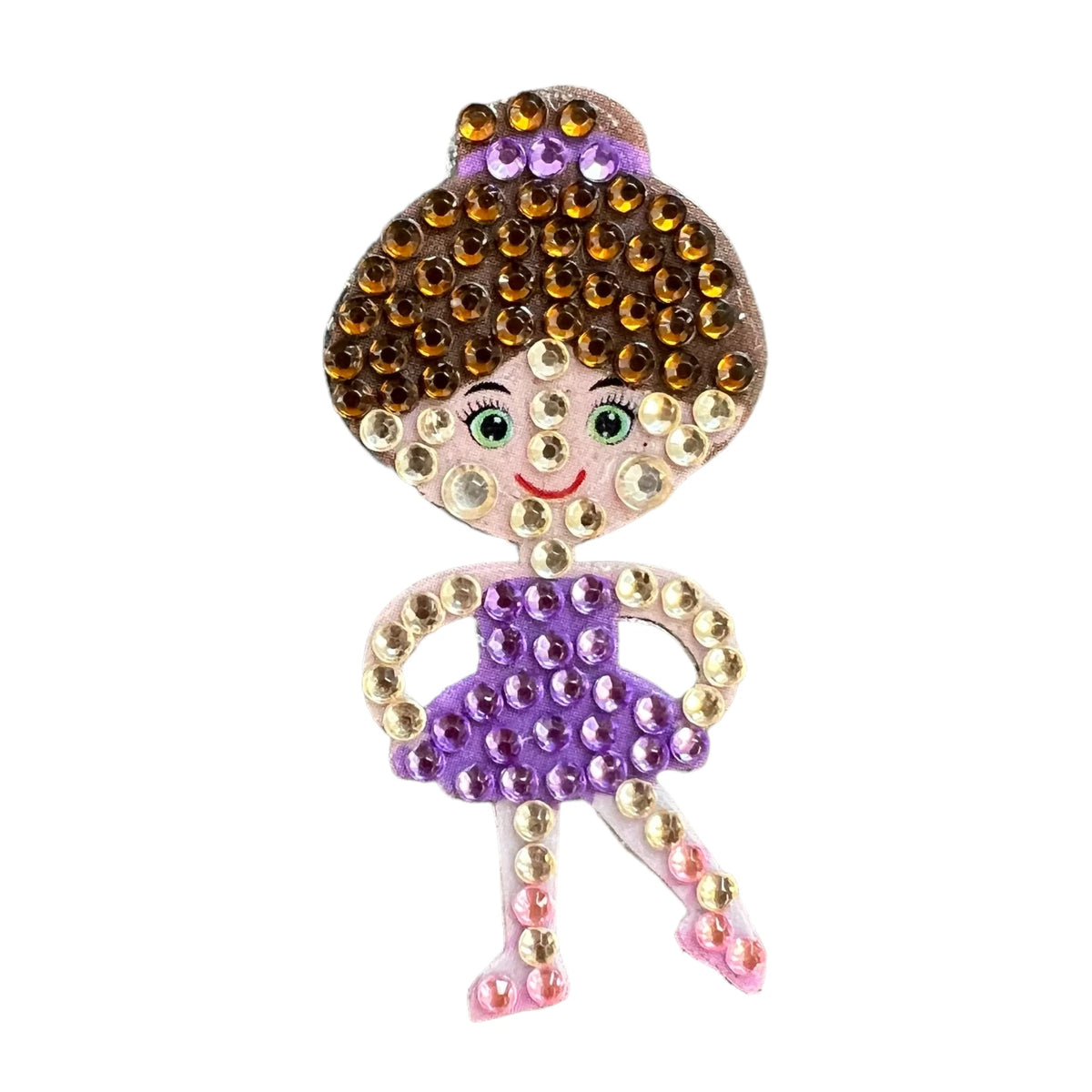 Purple Tutu School Stickerbean – collectible StickerBean for trading + decorating at sleepaway or overnight camp by Bee Bee Designs