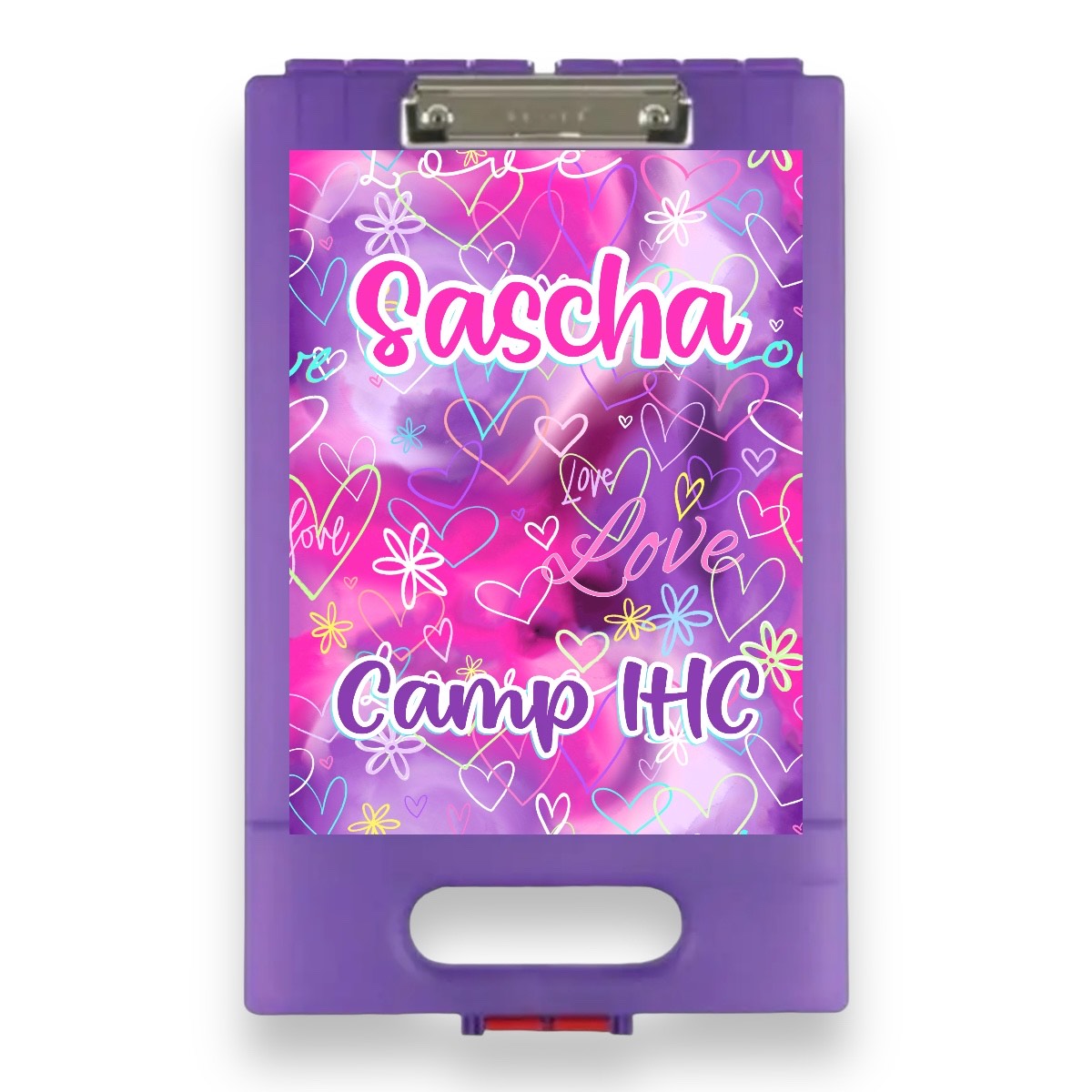 Love Sprinkles Clipboard – storage clipboard for writing camp letters at sleepaway or overnight camp by Bee Bee Designs