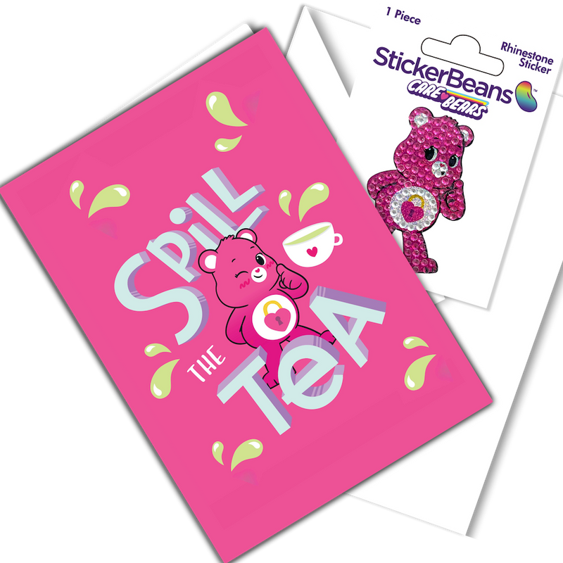 Spill The Tea Stickerbean Card