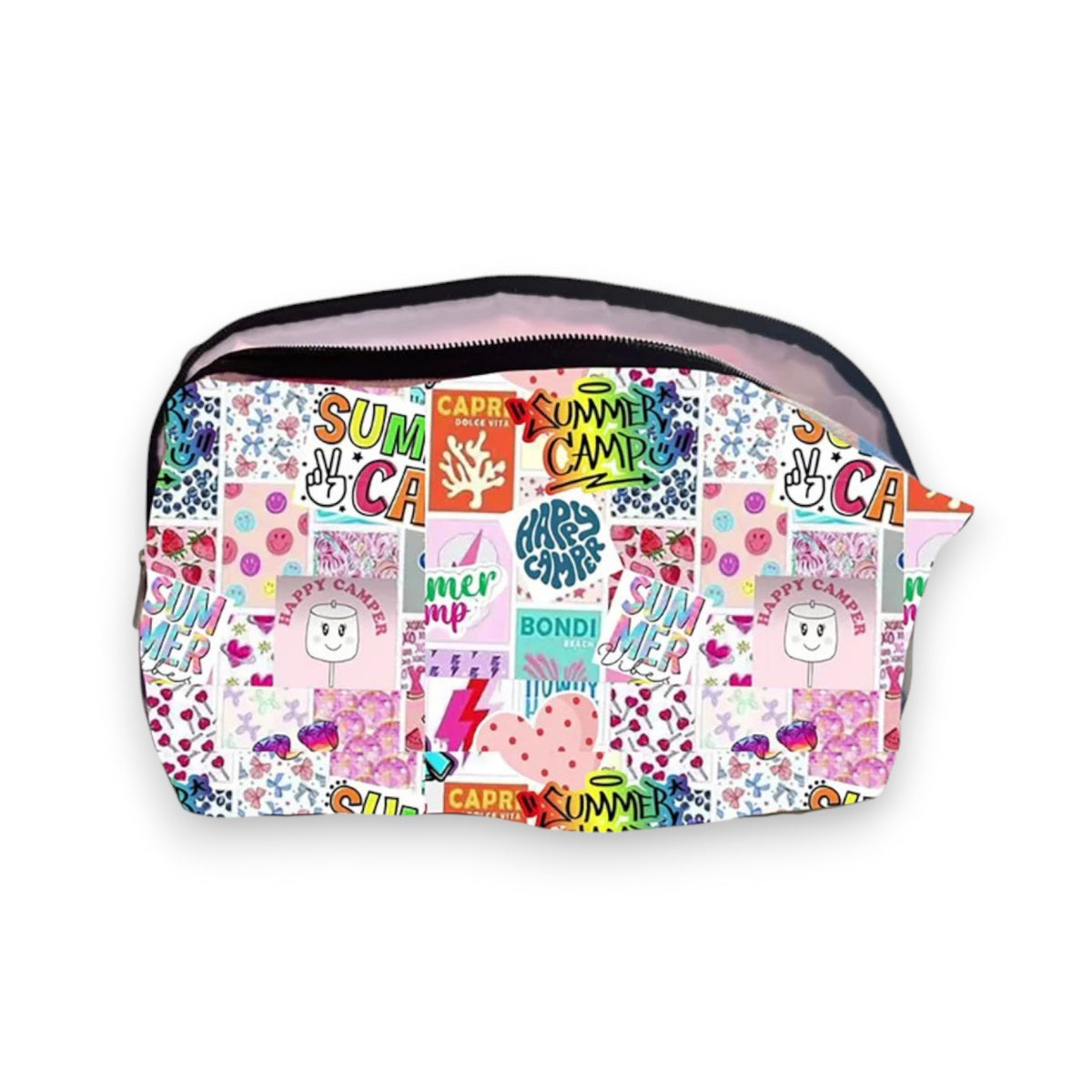 Summer Camp Patch Cosmetic Pouch - Bee Bee Designs