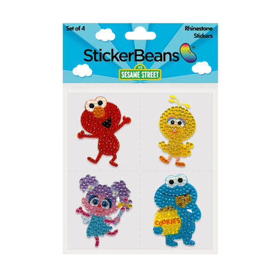 Sesame Street Elmo and Friends Stickerbean Set of 4 - Bee Bee Designs